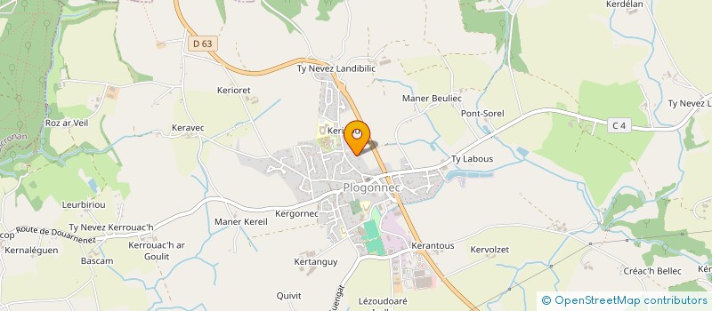 localisation de l'entreprise SCI PRAT YOUEN  PLOGONNEC