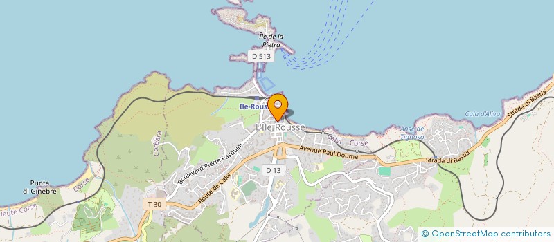 localisation de l'entreprise SCI PRATO  L'ILE-ROUSSE