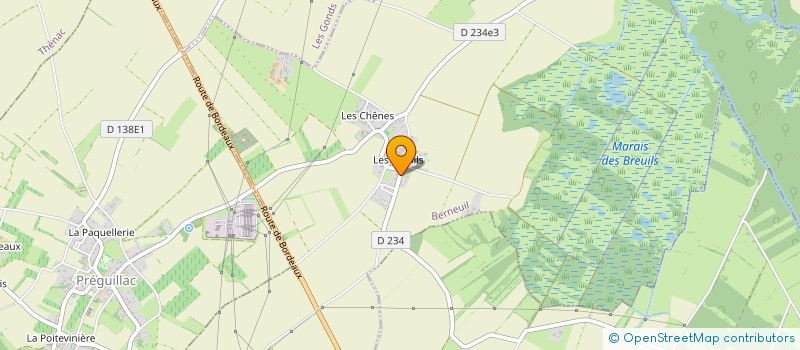 localisation de l'entreprise SCI PRAUD-LAVEAU à BERNEUIL