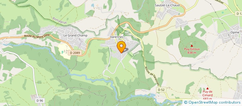 localisation de l'entreprise SCI PRAULIAT  CHANONAT