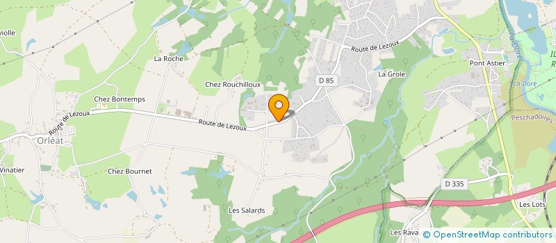 localisation de l'entreprise SCI PRAVOL  ORLEAT