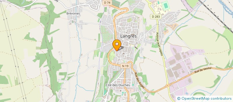 localisation de l'entreprise SCI PRAXIS à LANGRES