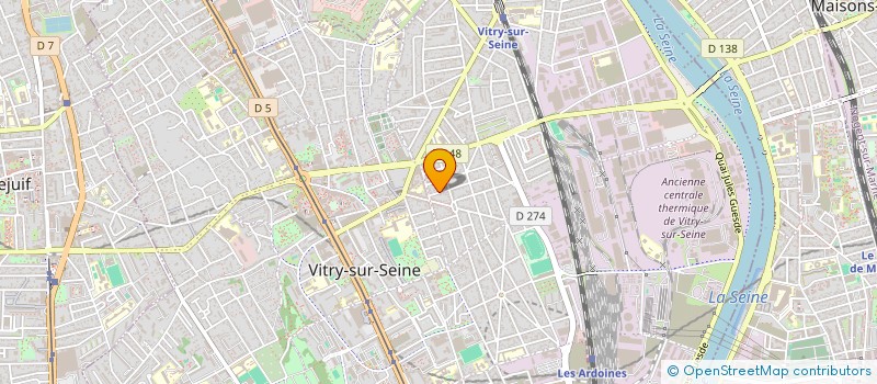 localisation de l'entreprise SCI  PRAXIS  VITRY-SUR-SEINE