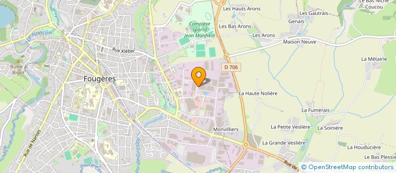 localisation de l'entreprise SCI PRB MONTBELLEUX  FOUGERES