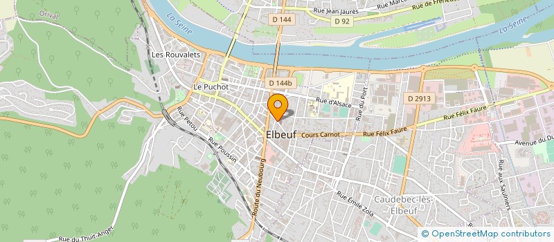 localisation de l'entreprise SCI PRC  ELBEUF