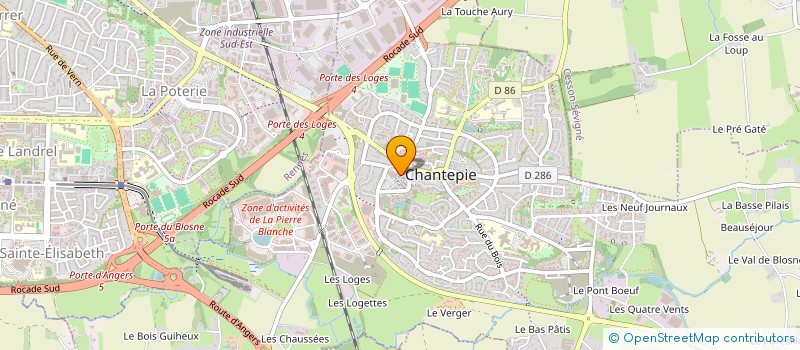 localisation de l'entreprise SCI PRDH  CHANTEPIE