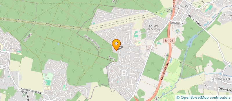 localisation de l'entreprise SCI PRE  LESIGNY