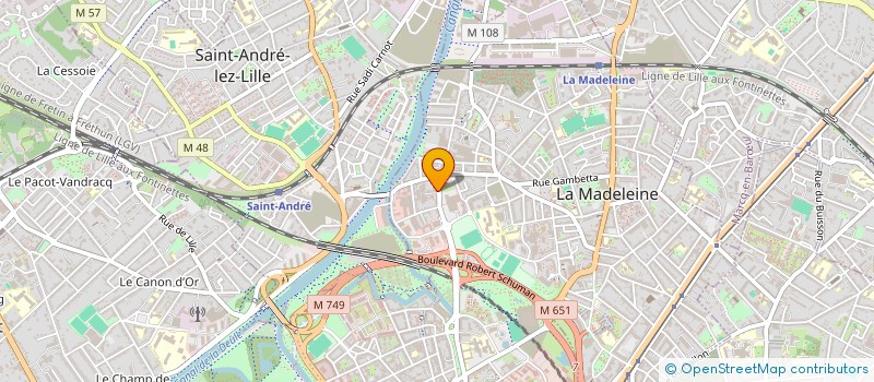 localisation de l'entreprise SCI PRE CATELAN à LA MADELEINE