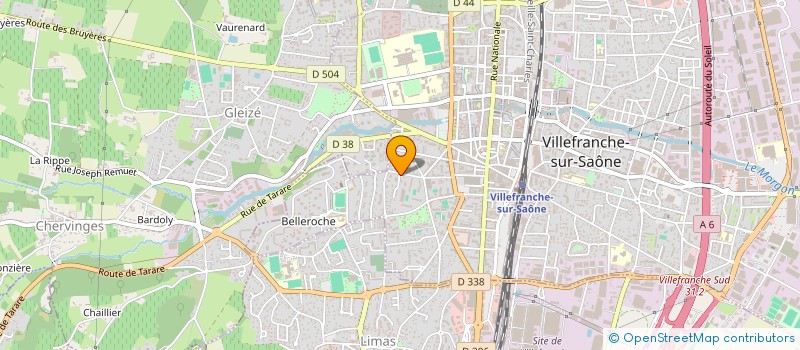 localisation de l'entreprise SCI PRE CLAIR  VILLEFRANCHE-SUR-SAONE