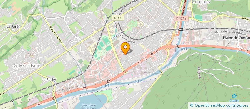 localisation de l'entreprise SCI PRE DE LA PIERRE  ALBERTVILLE