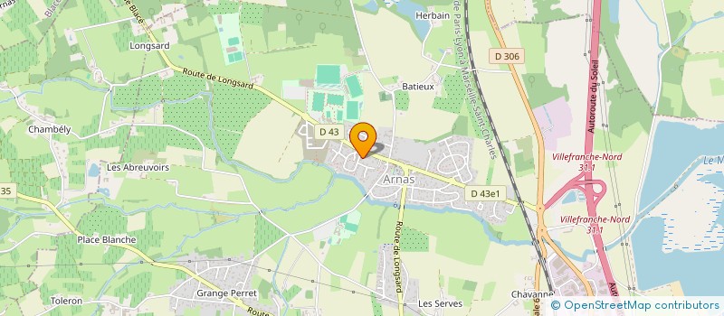 localisation de l'entreprise SCI PRE DE LONGSARD  ARNAS