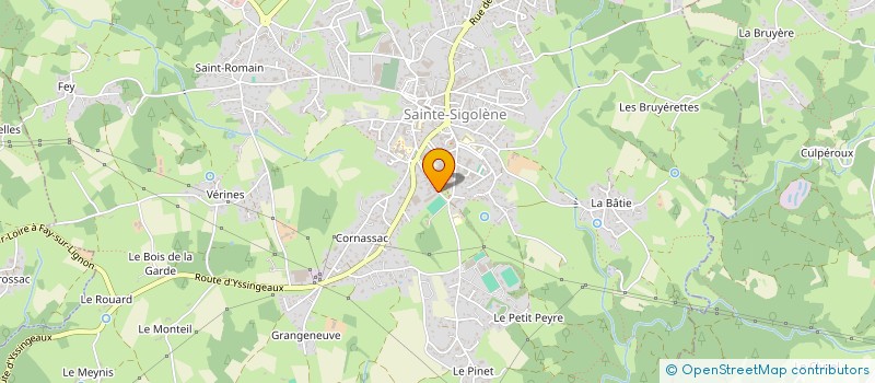 localisation de l'entreprise SCI PRE DES HORTS à SAINTE-SIGOLENE