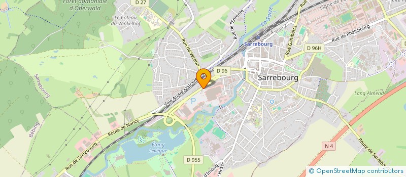 localisation de l'entreprise SCI PRE DEVANT LA CHAPELLE  SARREBOURG