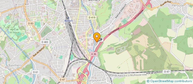 localisation de l'entreprise SCI PRE EN SALOMON à BELFORT