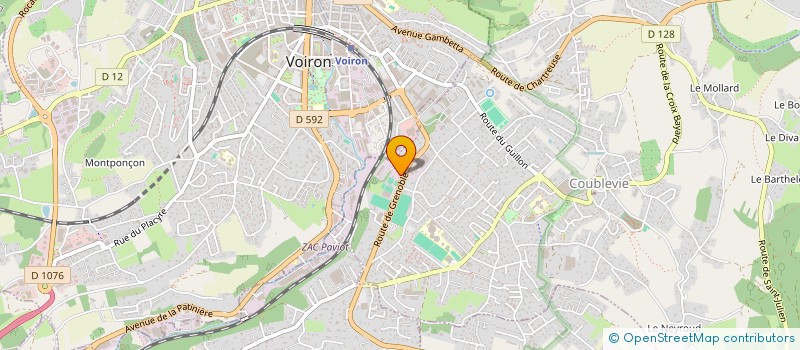 localisation de l'entreprise SCI PRE GAYET  COUBLEVIE