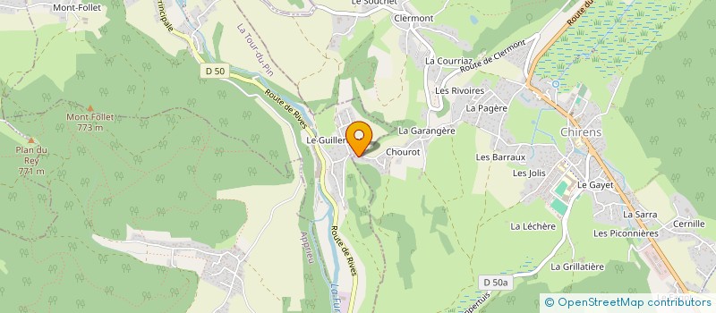 localisation de l'entreprise SCI PRE IZARD  CHIRENS