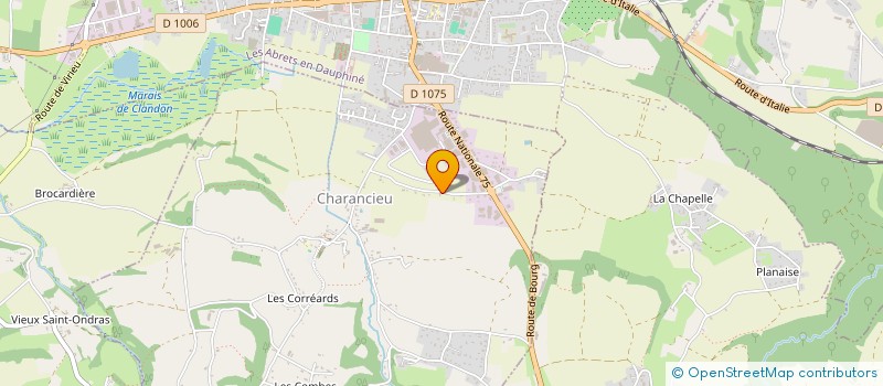 localisation de l'entreprise SCI PRE NOIR à CHARANCIEU