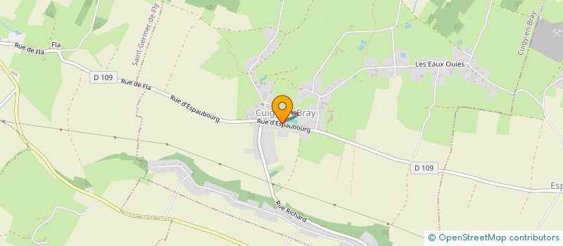 localisation de l'entreprise SCI PRE PA PHIL  CUIGY-EN-BRAY