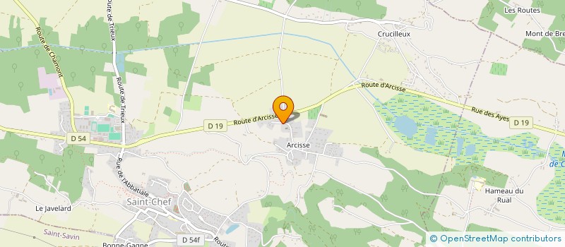 localisation de l'entreprise SCI PRE-ROUX  SAINT-CHEF