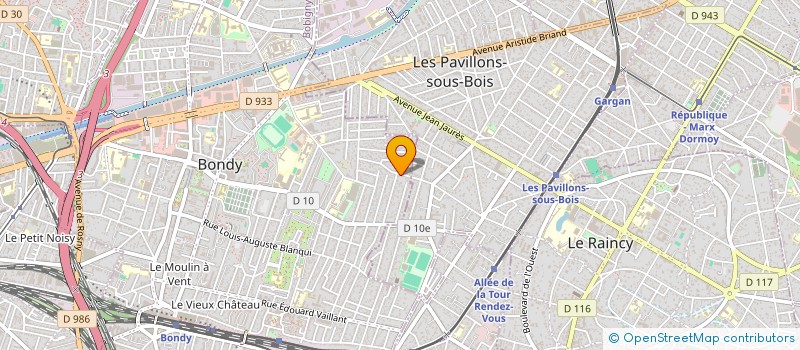 localisation de l'entreprise SCI PRE SG PARIS  BONDY