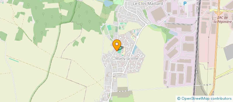 localisation de l'entreprise SCI PRE SIMPLON  MARLY-LA-VILLE