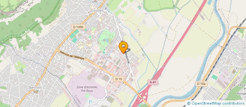 localisation de l'entreprise SCI PRE SOUS LA CAVE  CROLLES