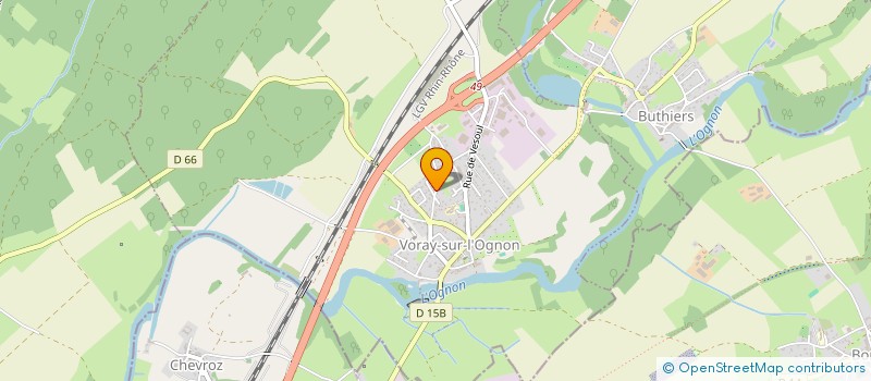 localisation de l'entreprise SCI PRE VERT  VORAY-SUR-L'OGNON