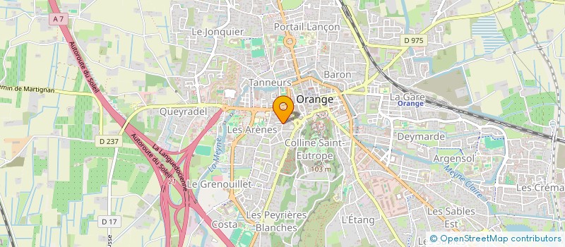 localisation de l'entreprise SCI PREA  ORANGE