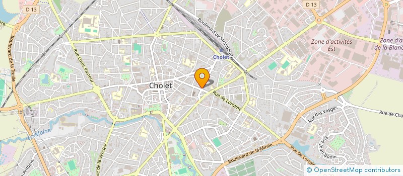 localisation de l'entreprise SCI PREAU à CHOLET