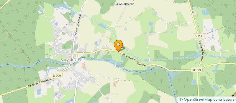 localisation de l'entreprise SCI PREAUD à SURY-AUX-BOIS