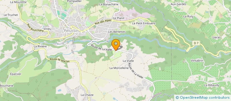 localisation de l'entreprise SCI PREBEM  PELUSSIN