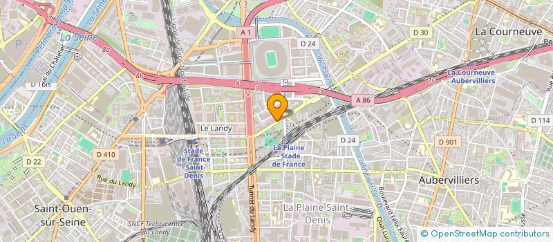 localisation de l'entreprise SCI PRECAL  SAINT-DENIS