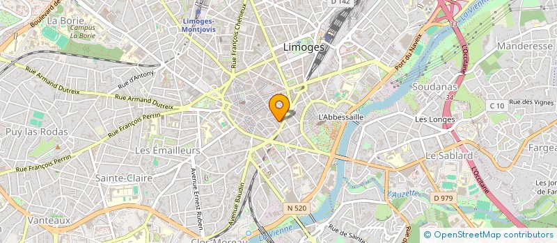 localisation de l'entreprise SCI PRECIPUT à LIMOGES