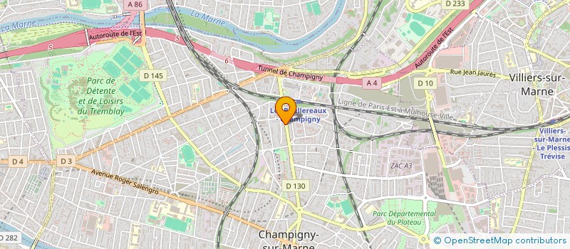 localisation de l'entreprise SCI PRECLAIR  CHAMPIGNY-SUR-MARNE