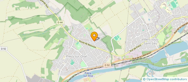 localisation de l'entreprise SCI PRECY CAROLAIN  PRECY-SUR-OISE