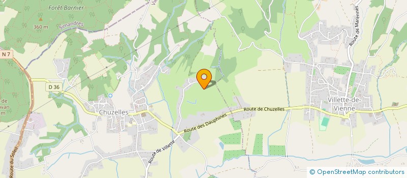 localisation de l'entreprise SCI PREDAUPHINES  VILLETTE-DE-VIENNE