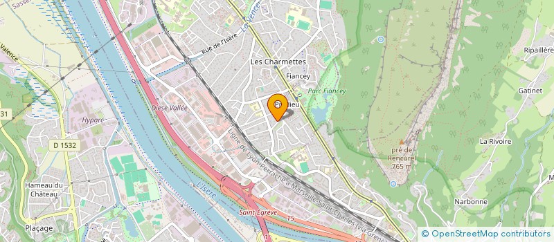 localisation de l'entreprise SCI PREDIEU KINESITHERAPIE  SAINT-EGREVE