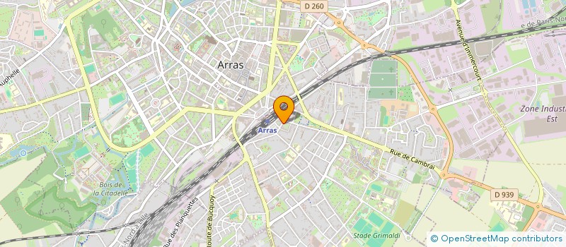 localisation de l'entreprise SCI PREFECTURE à ARRAS