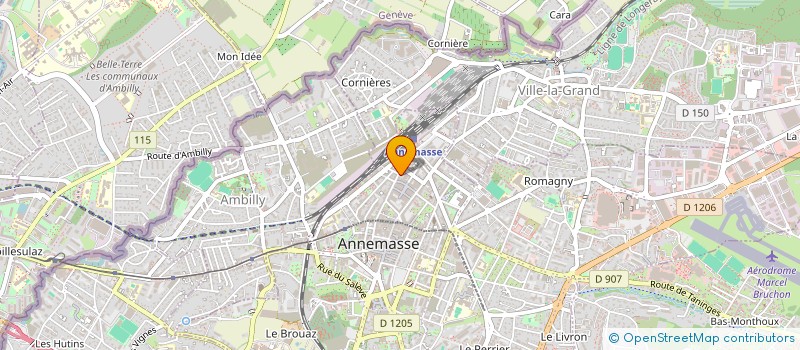 localisation de l'entreprise SCI PREFOR à ANNEMASSE