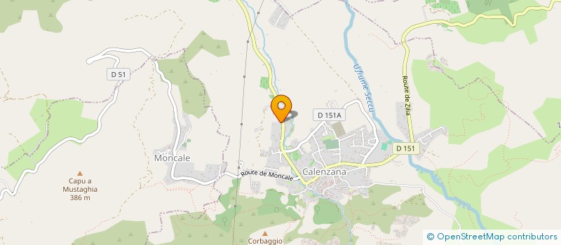 localisation de l'entreprise SCI PREGER-ORTICONI à CALENZANA