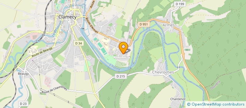 localisation de l'entreprise SCI PREGERMAIN MARCELLE à CLAMECY