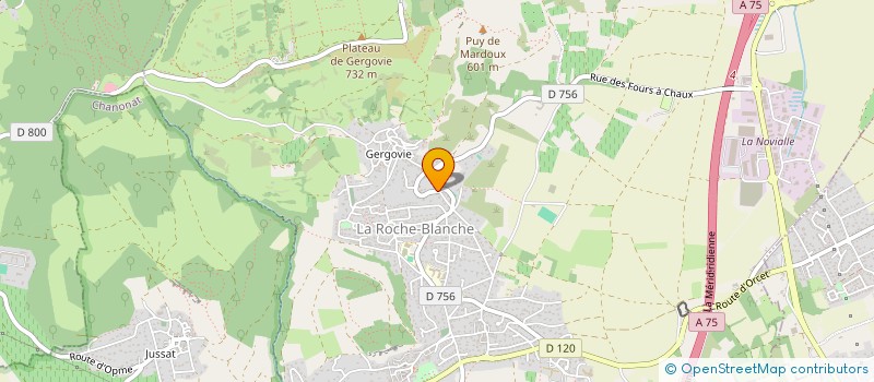 localisation de l'entreprise SCI PREGONDA  LA ROCHE-BLANCHE