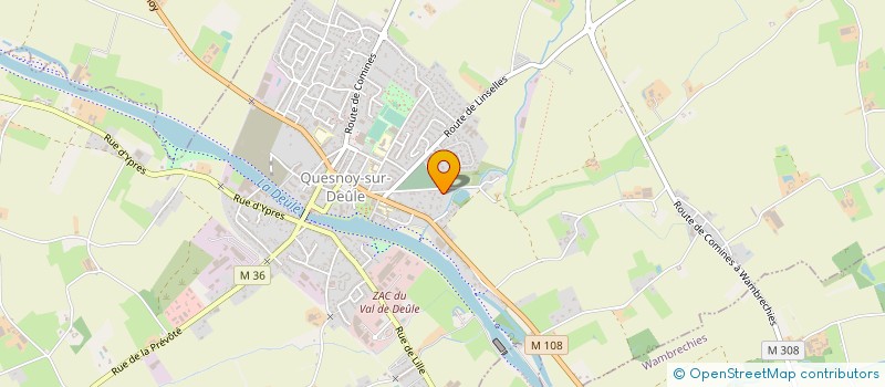 localisation de l'entreprise SCI PRELUDE 301 à QUESNOY-SUR-DEULE