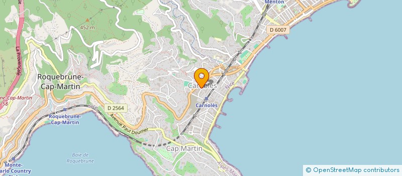 localisation de l'entreprise SCI PRELUDE à ROQUEBRUNE-CAP-MARTIN