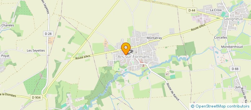 localisation de l'entreprise SCI PRELUDE  ARS-SUR-FORMANS