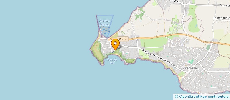 localisation de l'entreprise SCI PRELUDE  PREFAILLES