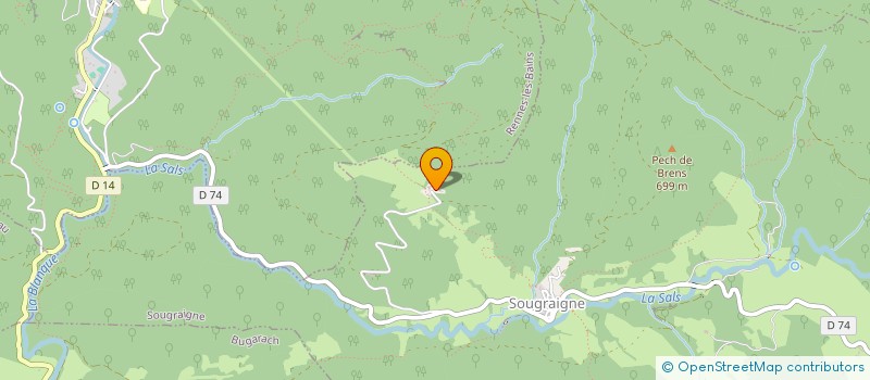 localisation de l'entreprise SCI PREMA BHAVAN  SOUGRAIGNE