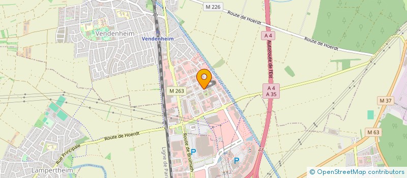 localisation de l'entreprise SCI PREMEST  VENDENHEIM