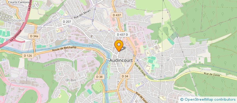 localisation de l'entreprise SCI PREMIER  AUDINCOURT