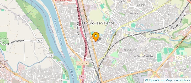 localisation de l'entreprise SCI PREMIER IMMO  BOURG-LES-VALENCE